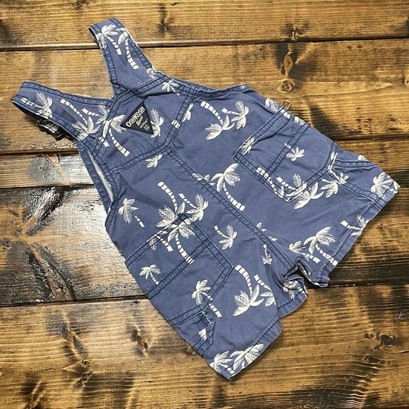 OSH kosh bgosh Vestback overalls palm tree - Picture 2 of 4